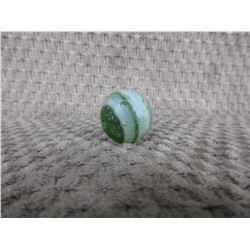 Vintage Green & White Satin Finish Marble 7/8 inch