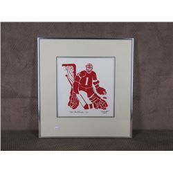 Red Goaltender 5/18 by Moffat 1983 Picture & Frame