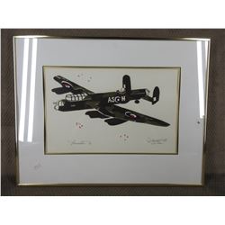 Lancaster 1/20 by Moffat 1988 Picture & Frame