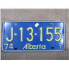 Image 1 : 1974 Alberta License Plate