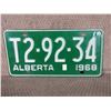Image 1 : 1968 Alberta License Plate