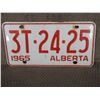 Image 1 : 1965 Alberta License Plate