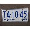 Image 1 : 1966 Alberta License Plate
