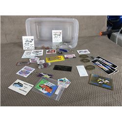 Selection of Key Fobs, Dash Plaques & Auto Stickers