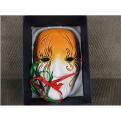Painted Ceramic Face Mask - Wall Décor