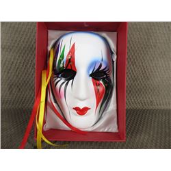 Painted Ceramic Face Mask - Wall Décor