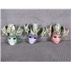 Image 1 : 3 - Painted Plastic Face Masks - Wall Décor
