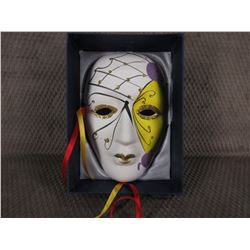 Painted Ceramic Face Mask - Wall Décor