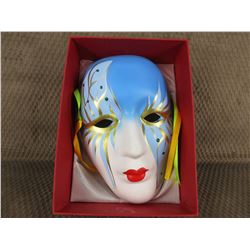 Painted Ceramic Face Mask - Wall Décor