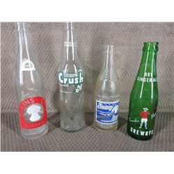 4 - Bottles Ginger Ale, Plains City, Crush, Sunny Brook