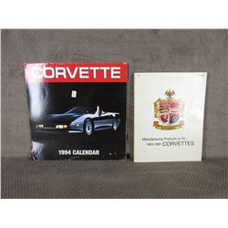 1991 Parts Catalog 1953-1991 Corvettes, 1994 Corvette Calender