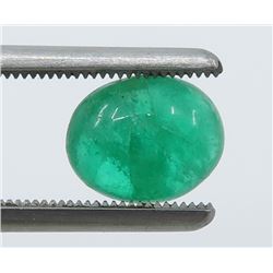 2.09 Carat Cabochon Oval Emerald