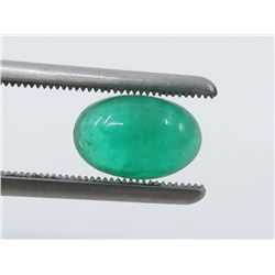 1.95 Carat Cabochon Oval Emerald