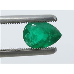1.08 Carat Pear-Shaped Emerald