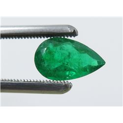 0.94 Carat Pear-Shaped Emerald