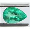 Image 1 : 4.03 Carat Pear-Shaped Emerald (Nice Clarity)