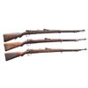Image 1 : 3 GERMAN WWI GEW 98 MAUSER BOLT ACTION RIFLES.