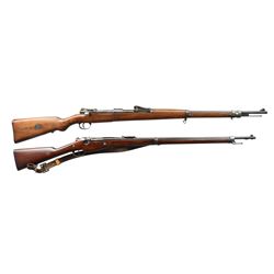 2 WW1 MILITARY BOLT ACTION RIFLES.