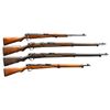 Image 1 : 4 JAPANESE BOLT ACTION MILITARY RIFLES OF VARIOUS