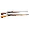 Image 1 : 2 ANTIQUE SWISS BOLT ACTION MILITARY RIFLES.