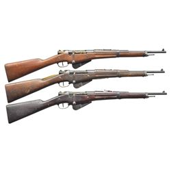 3 FRENCH WWI BERTHIER MODEL 1916