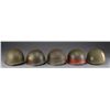 Image 2 : 5 US M1 HELMETS.