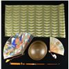 Image 1 : WWII JAPANESE CIVIL HELMET, CLOTH PILOT WINGS &