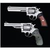 Image 1 : 2 DBL. ACTION RUGER REVOLVERS; 1 REDHAWK .44 MAG &
