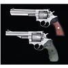 Image 1 : 2 DBL. ACTION RUGER REVOLVERS; 1 REDHAWK .44 MAG &