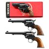Image 1 : 3 RUGER BLUED REVOLVERS.