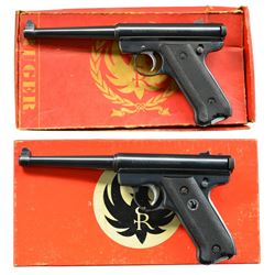 2 RUGER STANDARD AUTO SEMI-AUTO PISTOLS.