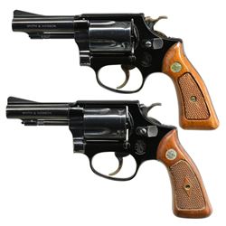 2 SMITH & WESSON MODEL 37 AIRWEIGHT DA REVOLVERS.