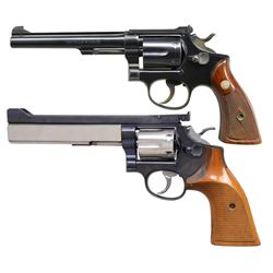 SMITH & WESSON K22 & K38 REVOLVERS.