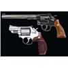 Image 1 : SMITH & WESSON 66-2 & 14-1 DA REVOLVERS.