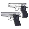 Image 1 : PAIR OF SMITH & WESSON 9MM AUTO PISTOLS.