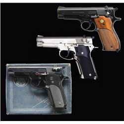 3 SMITH & WESSON SEMI-AUTO PISTOLS.