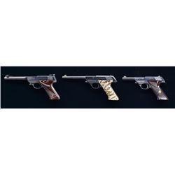 3 HIGH STANDARD SEMI AUTO PISTOLS.