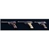 Image 1 : 3 HIGH STANDARD SEMI AUTO PISTOLS.