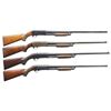 Image 1 : 4 ITHACA MODEL 37 FEATHERLIGHT PUMP SHOTGUNS.