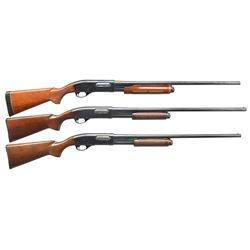 3 REMINGTON 870 WINGMASTER SHOTGUNS.