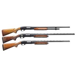 3 REMINGTON MODEL 870 WINGMASTER PUMP SHOTGUNS.