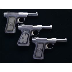 3 SAVAGE SEMI AUTO PISTOLS.