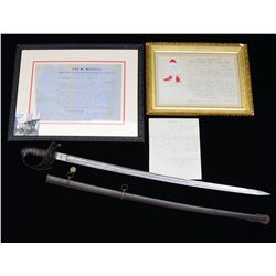OFFICER’S SWORD & DOCUMENTS BELONGING TO