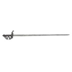 EUROPEAN BASKET HILT BACKSWORD.