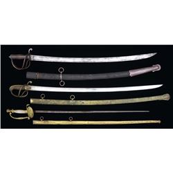 3 19TH CENTURY SWORDS.