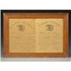 Image 1 : PAIR OF FRAMED CIVIL WAR DISCHARGES & CIVIL WAR