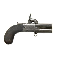 SOUTHALL O/U PERCUSSION PISTOL.