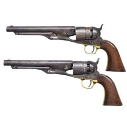 2 COLT 1860 ARMY REVOLVERS.