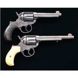 2 COLT 1877  LIGHTNING  DA REVOLVERS.