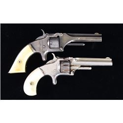 2 SMITH & WESSON NO. 1 SA REVOLVERS.